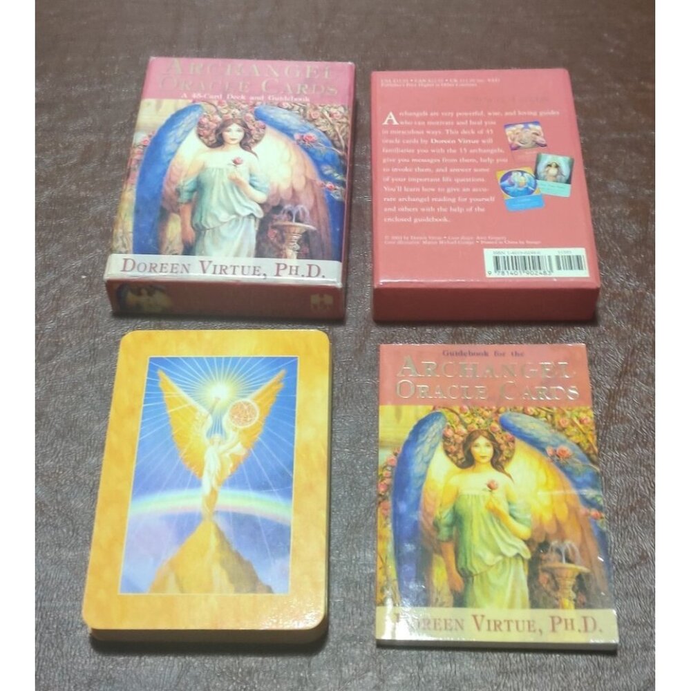 Archangel Oracle Cards Doreen Virtue 45 Card Deck With Guidebook OOP Original